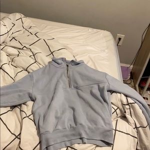 Rare Brandy Melville Baby blue quarter zip